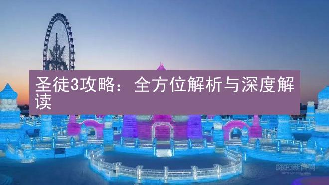 圣徒3攻略：全方位解析与深度解读