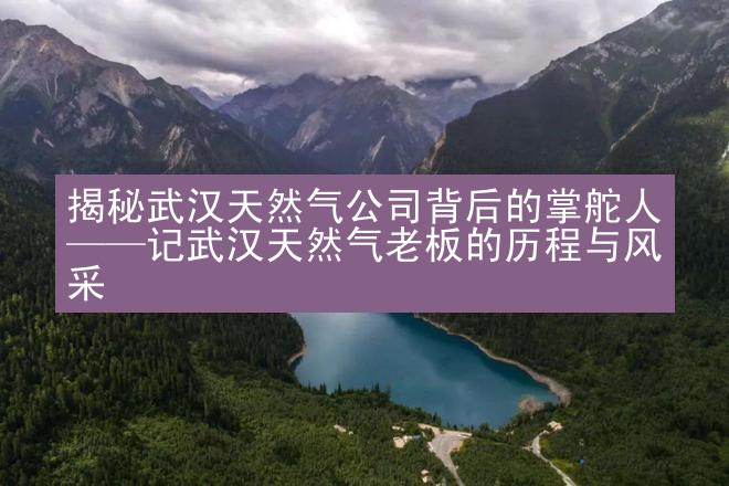 揭秘武汉天然气公司背后的掌舵人——记武汉天然气老板的历程与风采