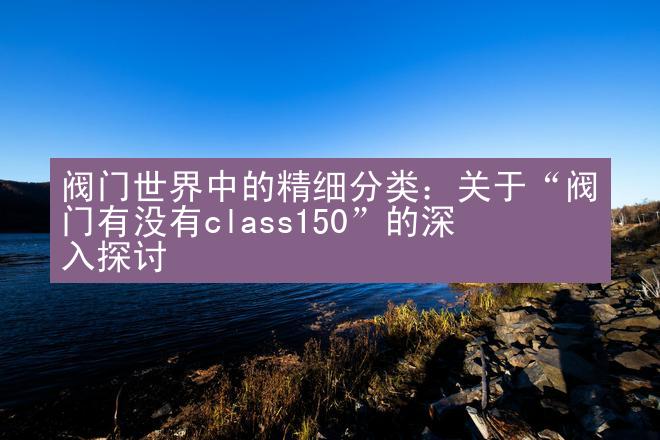 阀门世界中的精细分类：关于“阀门有没有class150”的深入探讨